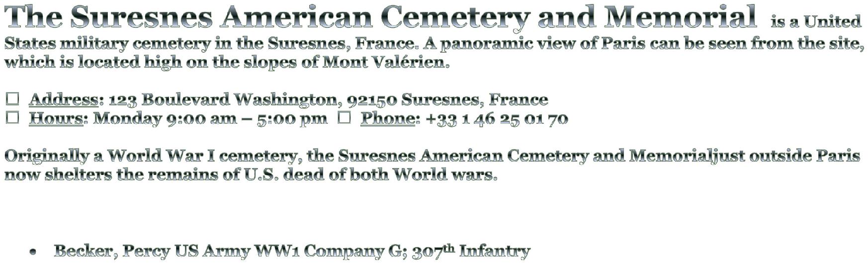 Suresnes American Cemetery