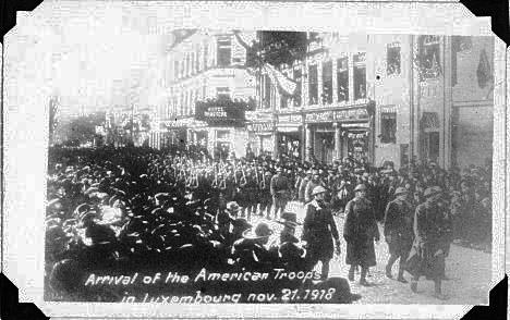 American Troops enter Luxembourg  Nov 21 1918