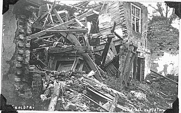 WW1 destruction in Cambrai