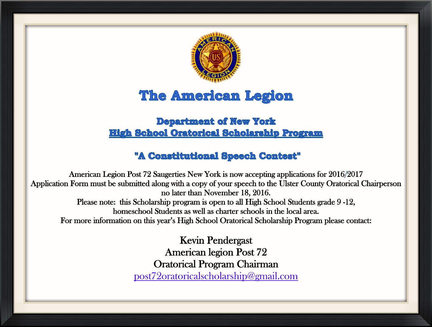 American Legion Oratorical Program