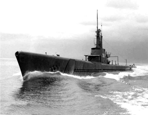 photo of USS Archerfish at sea