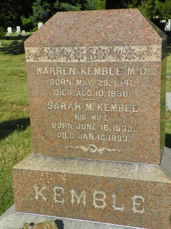Warren Kemble grave site